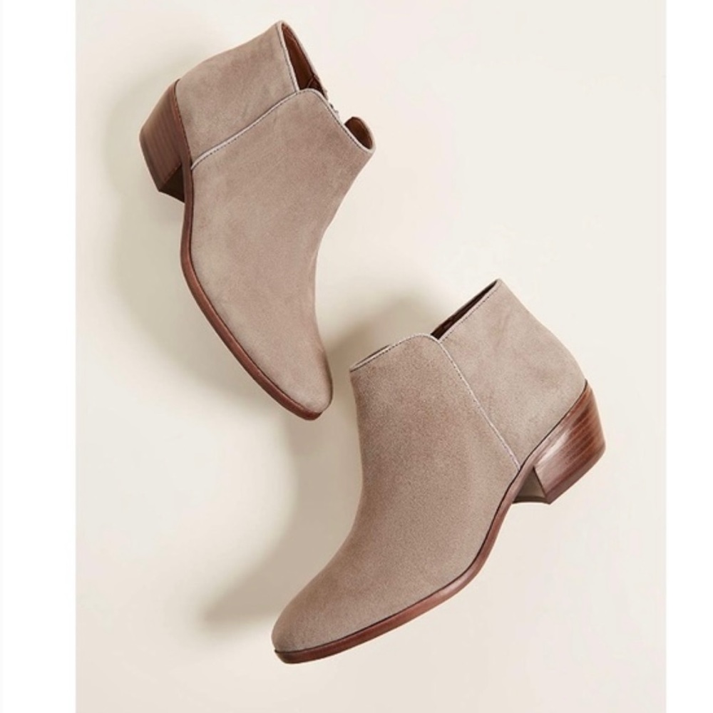 Sam Edelman Petty Suede Bootie in Nude Suede (Putty)